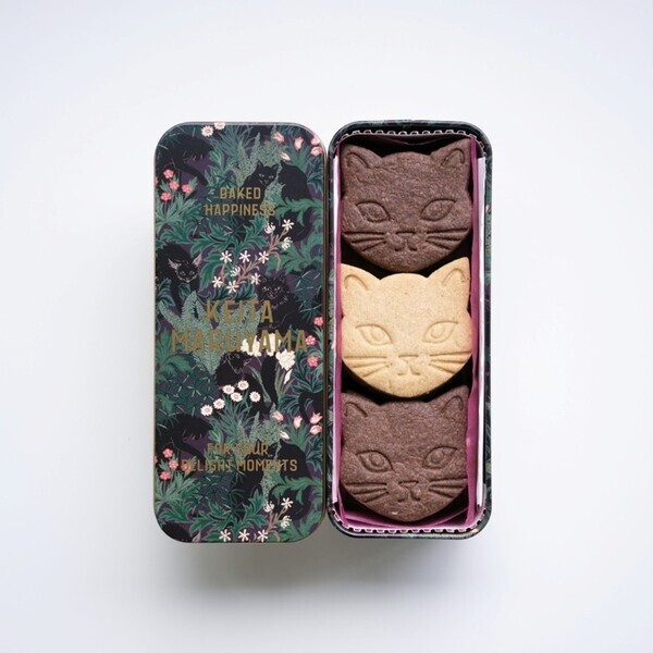 KEITA MARUYAMA “OMOTASE” PROJECT、人気の「CHAT NOIR」クッキー缶にハーフサイズが新登場