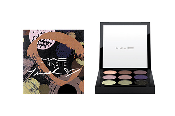M·A·C×ティナーシェ、9色のアイシャドウパレット - ニュートラルカラーから煌めくダークカラーまで
