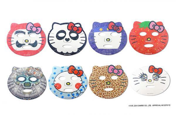 「ハローキティなりきりフェイスパック」の新デザイン登場 - だるまや忍者に扮したハローキティ