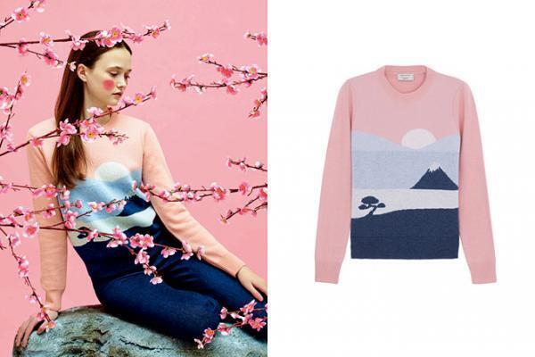 メゾン キツネから30年代日本をオマージュした新作ウェア、 ‟富士山”ニットや飛行服風ジャケット