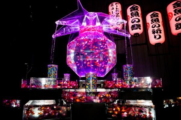 「アートアクアリウム展」東京・大阪・金沢21世紀美術館で開催 - 8,000匹の金魚が舞う水中アート