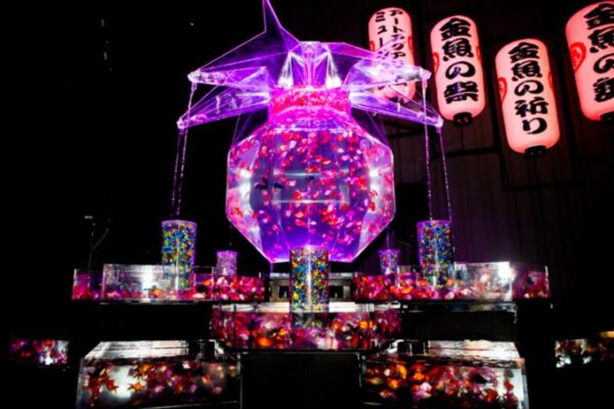 アートアクアリウム展 東京 大阪 金沢21世紀美術館で開催 8 000匹の金魚が舞う水中アート 16年6月4日 ウーマンエキサイト 1 4