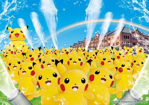 「ピカチュウ大量発生チュウ！」横浜みなとみらいエリアで開催 -「すぶぬれスプラッシュショー」も