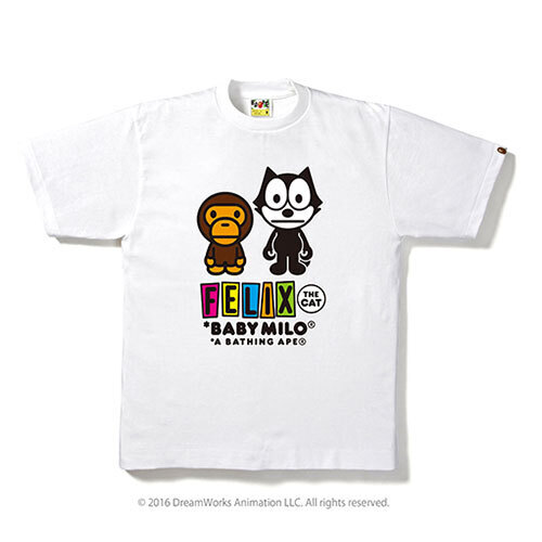 ア ベイシング エイプ×フィリックス ザ キャット、コラボTシャツやフーディーなど発売