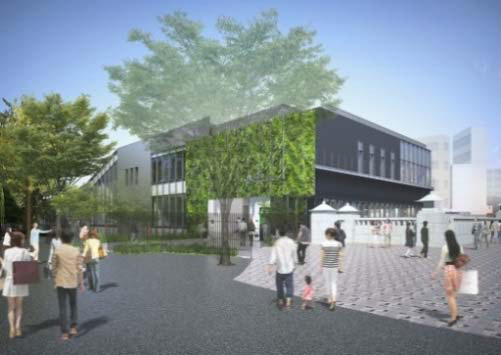 原宿駅に2層の駅舎を新設 - 年始のみ使用している臨時ホームは外回り専用ホームに