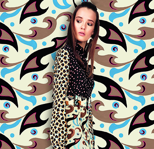 エトロ16年プレフォール - ピカソ風フェイスのシューズやマティスの様な花柄ブラウスなど