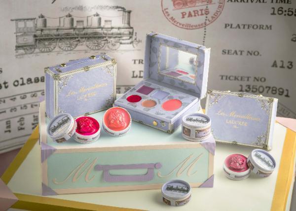 レ・メルヴェイユーズ ラデュレの秋の新作、テーマは"汽車での旅" - 限定トランク型パレットなど