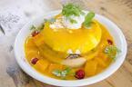 カフェ アクイーユの季節限定「マンゴーのレアチーズパンケーキ」天使のクリーム×マンゴーの味わい