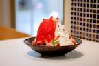 「苺ショートかき氷」ブラザーズカフェ梅田オーパ店となんば店で - 氷の中には練乳と果肉がたっぷり