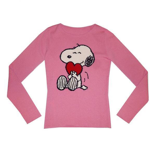 ルシアン ペラフィネ×ピーナッツ、スヌーピーを編み込んだカシミアセーター＆クッション発売