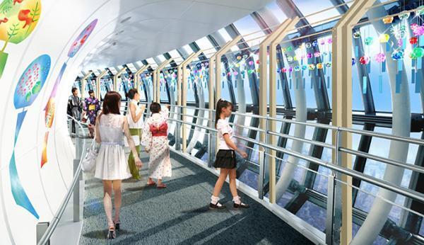 東京スカイツリータウン　見上げるビアガーデン、634個の風鈴に飾られた東京スカイツリー風鈴回廊も