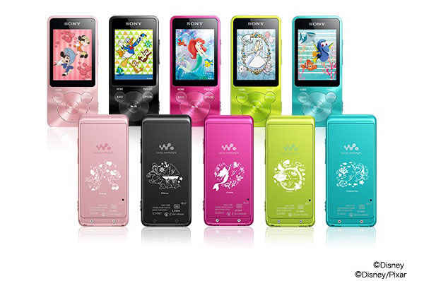 ソニー「ウォークマンSシリーズ」からディズニーキャラを刻印できる特別モデル発売、アリスやアリエルなど