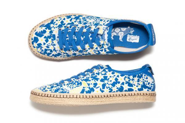 オニツカタイガー×布ブランド・マクモ、人魚やタコ柄のエスパドリーユスニーカー発売