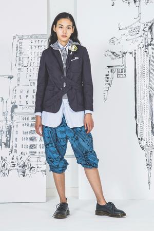 FWK バイ エンジニアド ガーメンツ 17年春夏コレクション - モノクロの世界に1輪の花が咲く