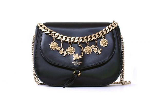 ロシャス 16年秋冬 - 花模様を散りばめたクラッチバッグ＆ストラップシューズ