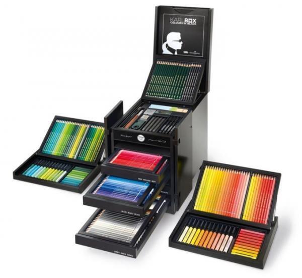 世界最古のドイツ鉛筆ブランド「ファーバーカステル×カール・ラガーフェルド」限定画材ボックス