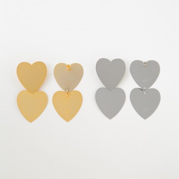 シアタープロダクツの新作アクセサリー、メタルハートのネックレスやイヤリング