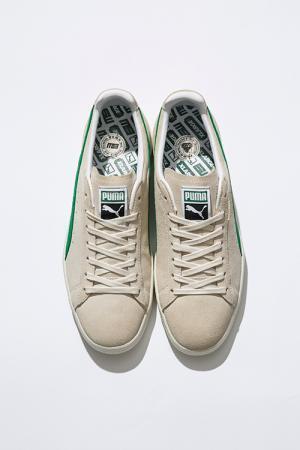 プーマ×XLARGE×ミタスニーカーズ、グリーンラインのスエードスニーカーやカモ柄セットアップ