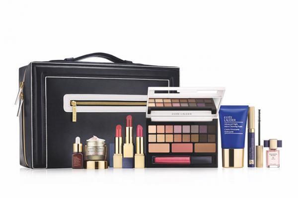 エスティ ローダーのクリスマス限定コレクション、スキンケアからメイクまでモードなBOXに詰め込んで