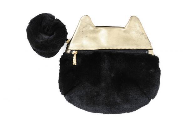 ツモリチサトからネコのファーバッグ登場 - ファスナーの引き手は“ネコの手”