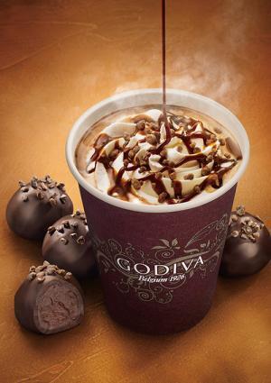 ゴディバの新作ショコリキサー「ホットショコリキサー ダークチョコレート トリュフ キャラメル」