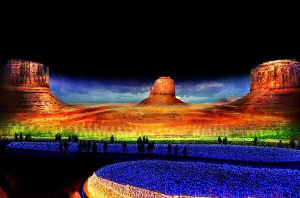 「なばなの里イルミネーション」世界の絶景を大パノラマで - 200m光のトンネルや“秋”のトンネルも