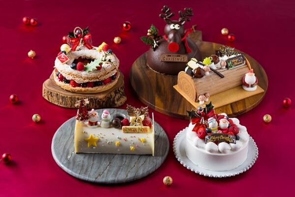 シェラトン・グランデ・トーキョーベイ・ホテルのクリスマスケーキ、サンタやトナカイをモチーフに