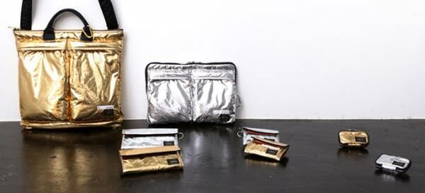 プティローブノアー×ポーター、クリスマスイベント開催 - 箔プリントのバッグ＆財布