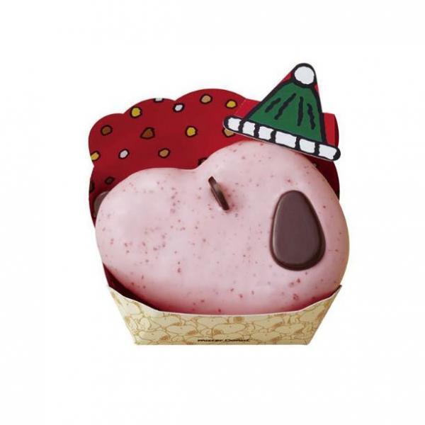 ミスタードーナツ、スヌーピーとコラボしたクリスマス限定メニュー - 直径18cmのビッグドーナツも