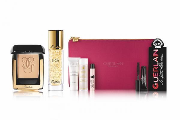 ゲランから「ファンデーション コフレ」2つのベースメイクとミニサイズの香水＆リップがセットに