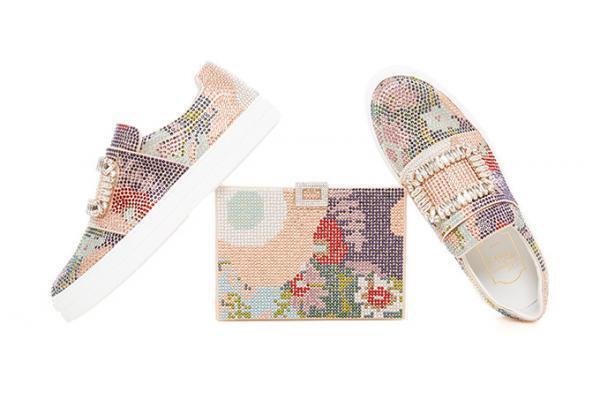 ロジェ ヴィヴィエ、伊勢丹新宿に新店舗オープン - 花柄の限定シューズ＆バッグを発売