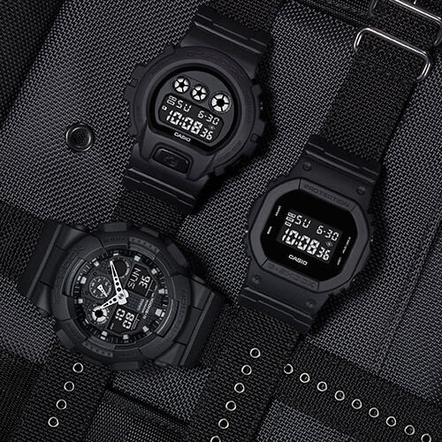 G-SHOCKの新作時計「ミリタリーブラック」タフな素材のバンドを採用したオールブラックモデル