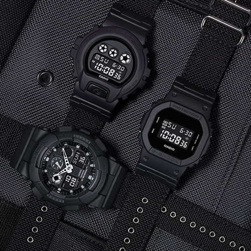 G-SHOCKの新作時計「ミリタリーブラック」タフな素材のバンドを採用したオールブラックモデル