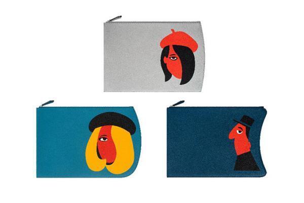 モワナのクリスマス - 立方体バッグや、レザーピースをはめ込んだトナカイや雪だるまの革小物