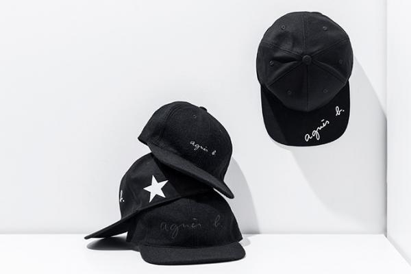 アニエスベー×アダム エ ロペの新作キャップ - ブラックに星のロゴを配したストリートなデザイン