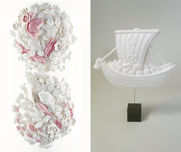 和菓子の型と和紙で作るアート雑貨、展示・販売会「永田哲也展」が青山スパイラルで