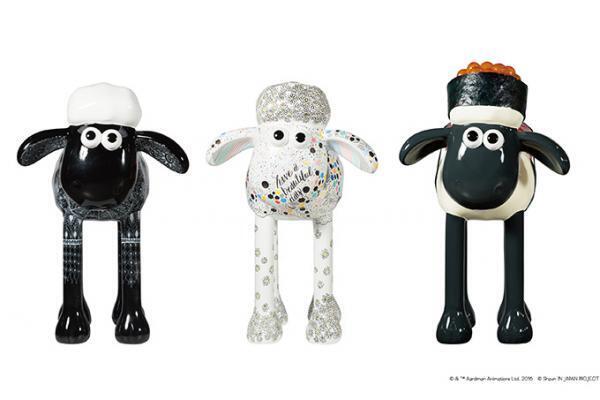 ひつじのショーンの大型アートオブジェ30体が横浜に出現！エヴァやハローキティモデルも