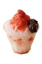 トラヤカフェ・あんスタンドの夏限定「あんペーストかき氷」いちご蜜やなめらか練乳をたっぷりと
