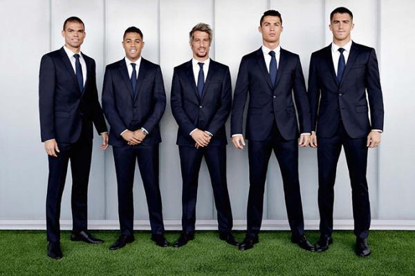 レアル・マドリードのスーツはヒューゴ ボス「クリエイト ユア ルック」