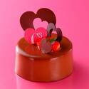 シーキューブからバレンタインに向けた限定スイーツ - 2人で食べきるハートのチョコレート生ケーキ