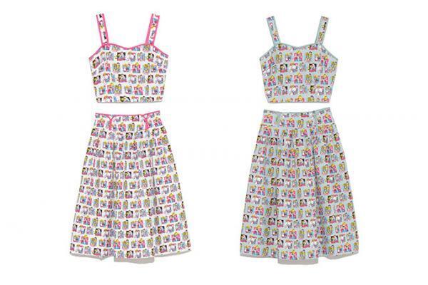 リリーブラウン×バービー第2弾 - バービーをコミック風に描いたセットアップや、レトロなドレス