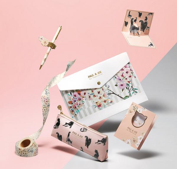 ポール & ジョーの17年春夏ステーショナリー - 水墨画タッチの黒猫、花々を描いた手帳やペン