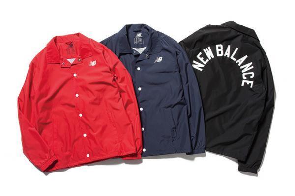 ニューバランス 17年春夏の新作アパレル、ロゴ入りコーチジャケット＆スニーカーワッペン付きTシャツ