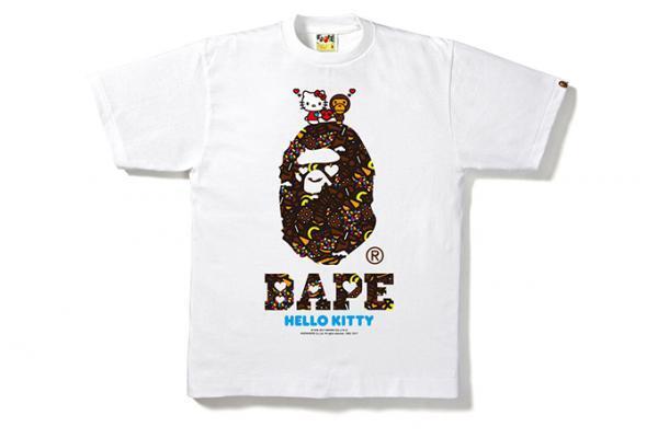 ア ベイシング エイプ×「ハローキティ」「マイメロディ」Tシャツ - チョコやハートのモチーフも