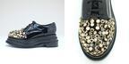ジェフリーキャンベル、靴底が2枚重なった厚底シューズ「JAGGER」の新作 - 薔薇スタッズで装飾
