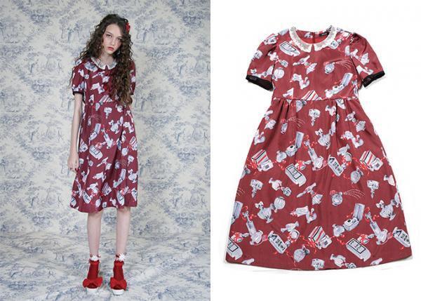 ミルク 17年春の新作「トワレシリーズ」香水瓶が散りばめられた甘いドレスやボトル型アクセ