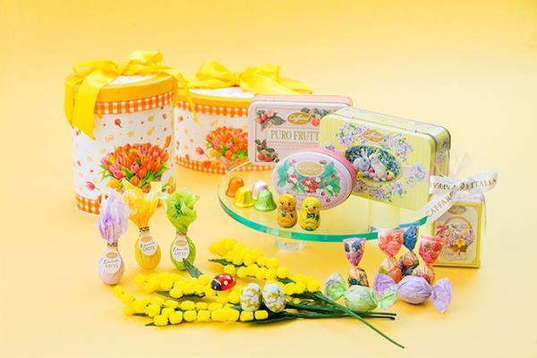 カファレルのイースターに向けた「プリマヴェーラコレクション」本物のバラの様なチョコレートや卵型菓子