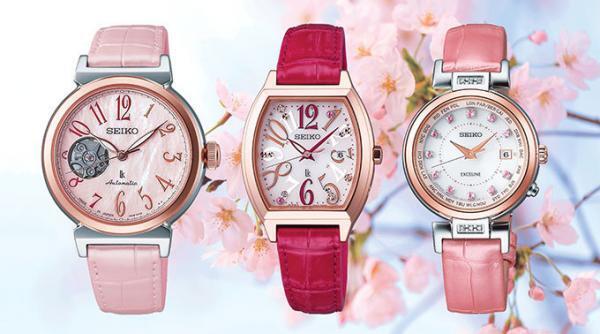 セイコーから春の新ウオッチ登場 - 八重桜・ソメイヨシノ・雪桜をイメージした華やかモデル