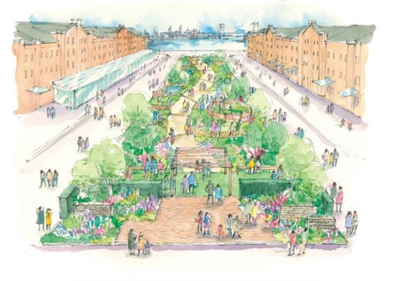 横浜赤レンガ倉庫にて「ナカニワ」開催 - 自然の里山のような空間を楽しめるイベント