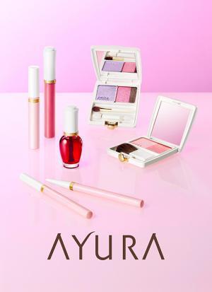 アユーラ、8年ぶりメーキャップコスメ誕生 - アイシャドーやチークで、花が咲いたような華やかさを